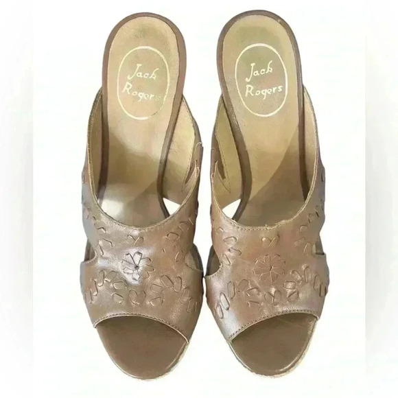 {Jack Rogers} Sophia Slide Wedge Espadrilles Sandals - Women's 8 - Picture 5 of 9